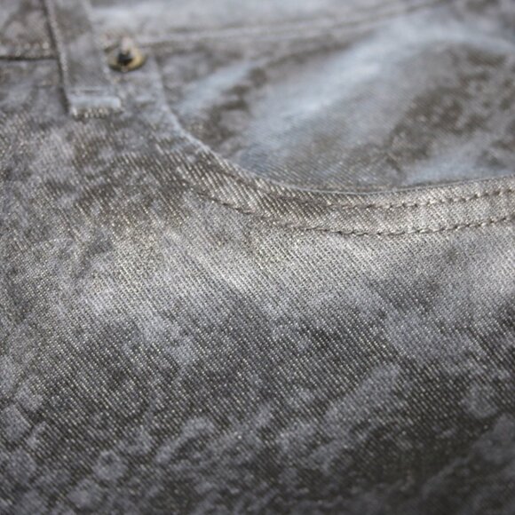 Rag & Bone Nina High Rise Ankle Cigarette Jeans Black Snake Foil SZ 30 NWT $255 - Picture 8 of 16